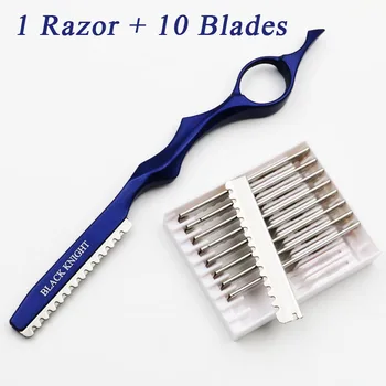 

Hot Japan Stainless Steel Professional Sharp Barber Razor Blade Hair Razors Cut Hair Cutting Thinning Knife Salon Tools