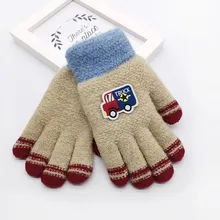 Детские зимние теплые рукавицы для девочек с милым рисунком из мультфильма; ветронепроницаемые перчатки; повседневные перчатки;#15