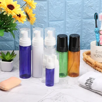 

5 Colors Clear Foaming Bottle Liquid Soap Hand Sanitizer Points Bottling Shampoo Lotion Shower Gel Foam Pump Refillable Bottles