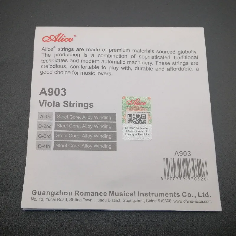 Jeu De 4 Cordes Alto KAPLAN AMO KA410