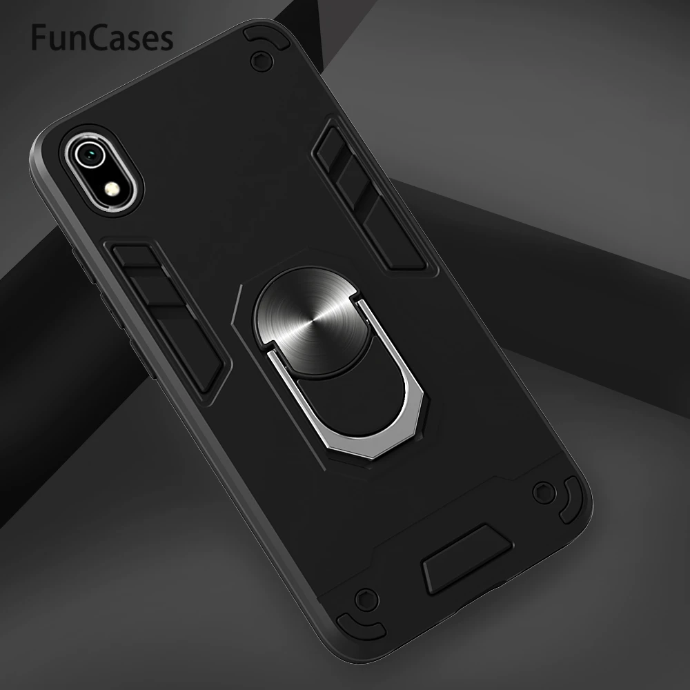 Чехлы с вращающейся подставкой для Xiaomi carcaso Redmi 7 мягкий ТПУ защитный чехол