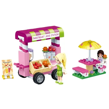 

Lepining City Modern Girls Friends Juice Shop Building Blocks Brick Compatible Technic Playmobil Toys For Kids Christmas Gifts