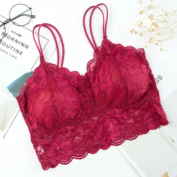 

Summer Lace Wrapped Chest Beauty Back Girl Underwear Fashion Sexy Sports Bra Camisole Tube Top Off season Discount