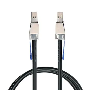 

External Mini SAS HD SFF-8644 to Mini SAS High Density HD SFF-8644 Data Server Raid Cable 50cm 12Gbps