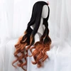 Kamado Nezuko Wig Demon Slayer: Kimetsu no Yaiba Nezuko Cosplay 95cm Gradient Long Hair Accessories Heat Resistant Synthetic Wig ► Photo 3/6