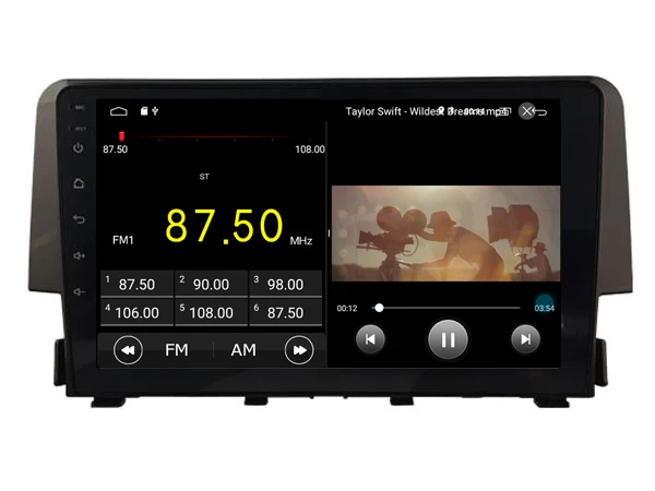 Flash Deal AVGOTOP Android 9 Bluetooth GPS Car Radio DVD Player For HONDA CIVIC 2016-2018 3