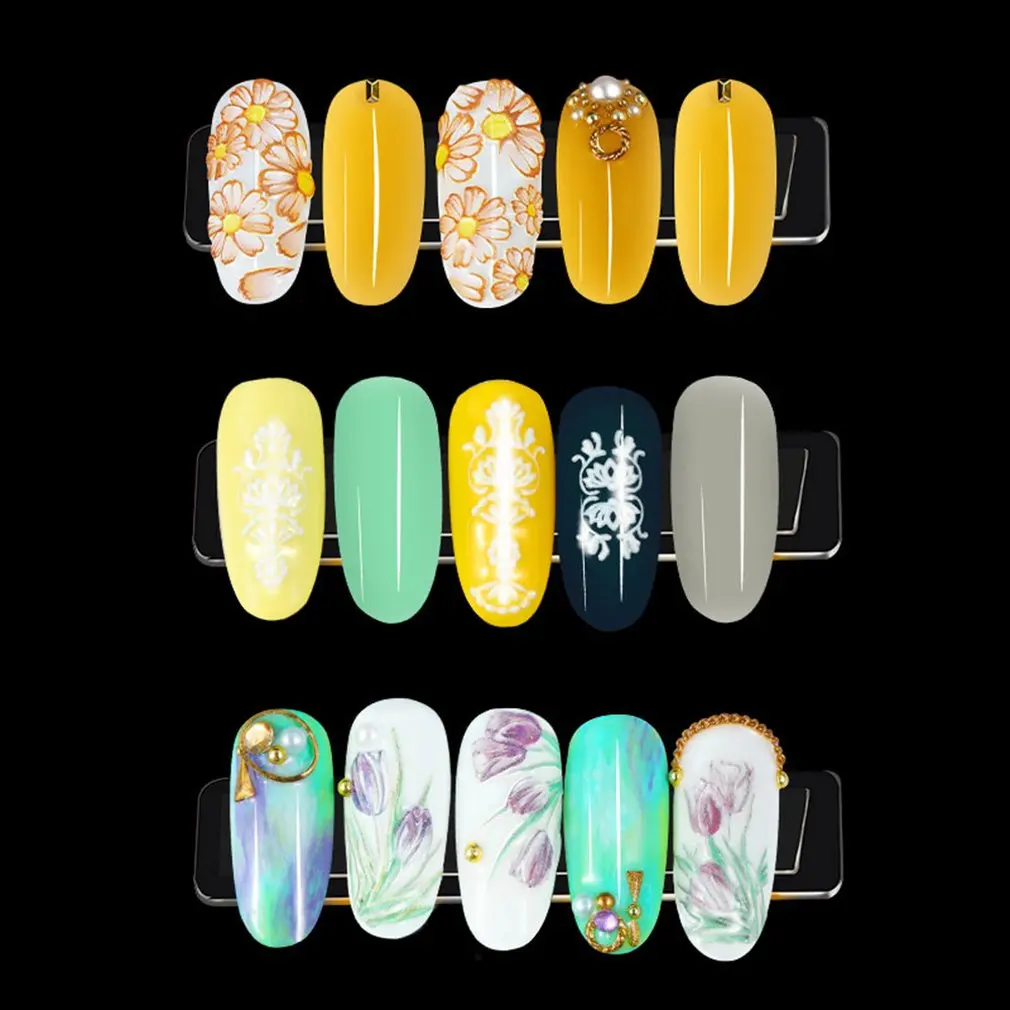 Nail 10 м прозрачный бесшовный двусторонний скотч кусок ленты для ногтей Портативный прочный цветной клей для карт