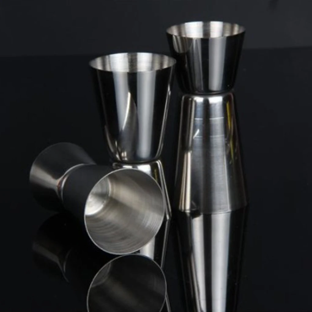 

15/30ml Stainless Steel Cocktail Shaker Double Measure Cup Drink Shot Measure Spirit jigger Kitchen Gadgets