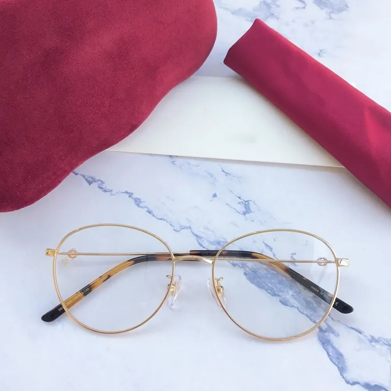picture 2 New Round Korean g0607 Brand Retro Metal oculos Women Glasses Frame Oversized Men EyeGlasses Myopia Ultra light Eyewear - Цвет оправы: picture 2