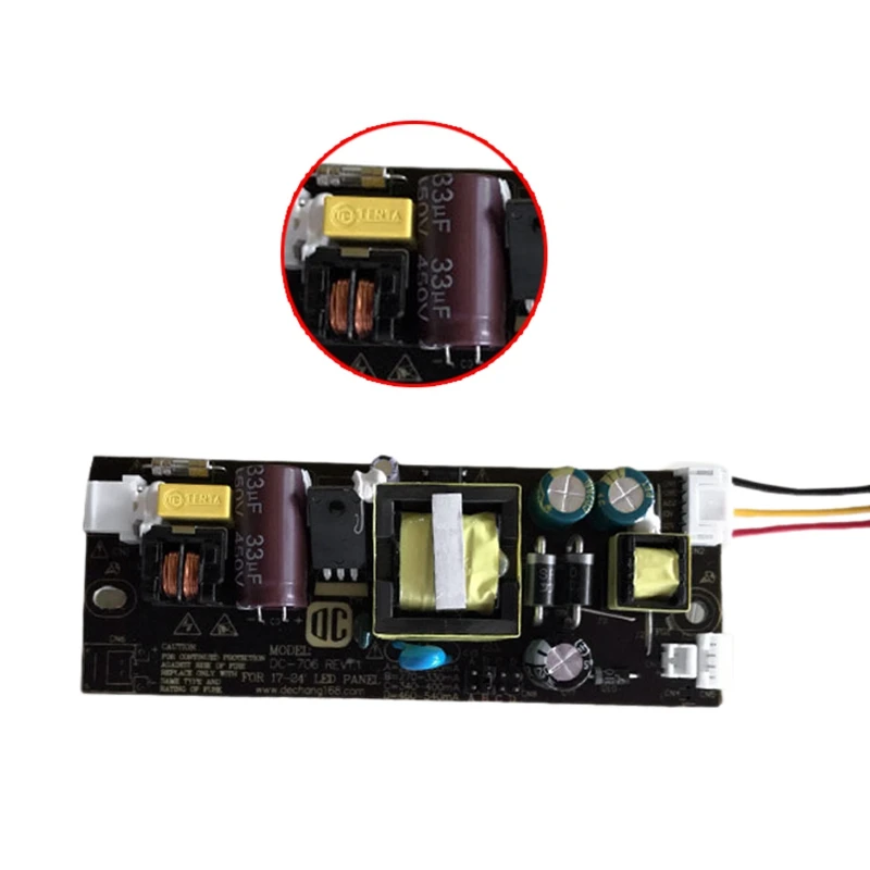 DC706 12V 3A Универсальный ТВ импульсный модуль питания для 15-22 дюймов светодиодный ЖК-телевизор
