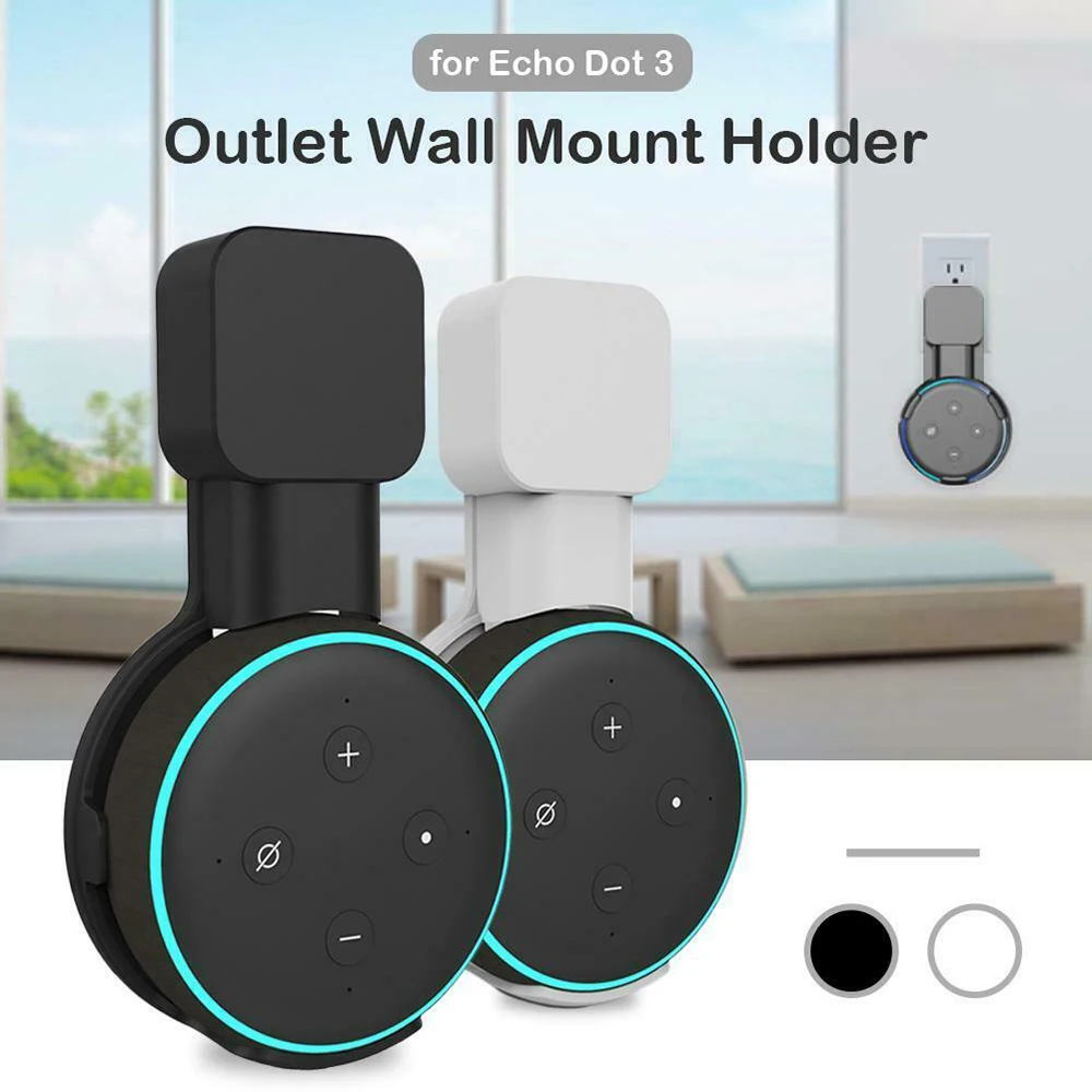 

Smart Home Homekit Outlet Wall Mount Hanger Stand For Amazon Echo Dot 3rd Generation Speaker Wall Mount Compatible With Alexa