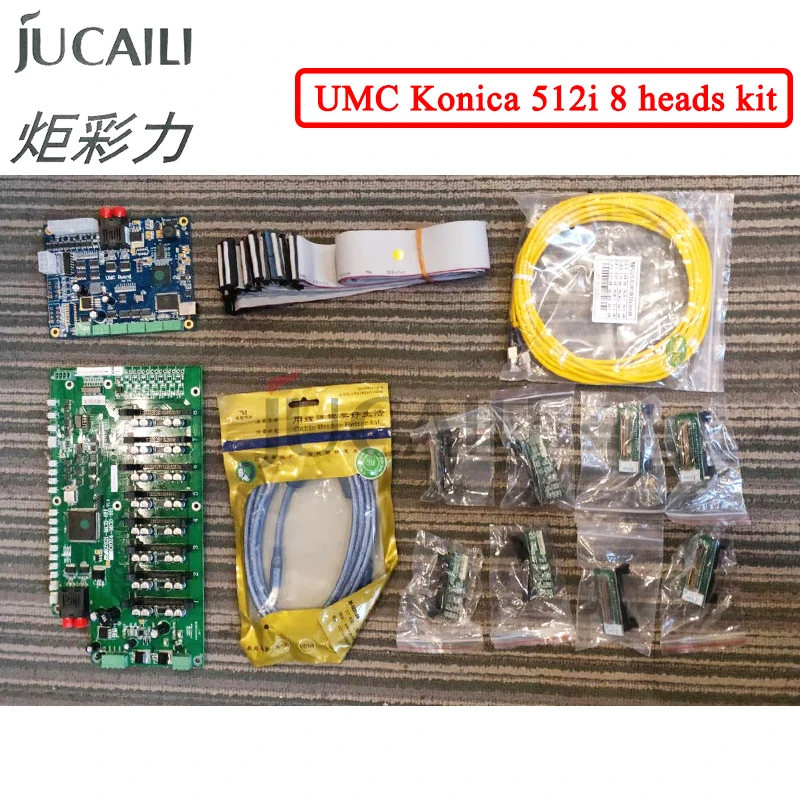 Jucaili good price UMC 8 heads board kit for konica 512i printhead myjet yaselan allwin inkjet solvent printer one set | Компьютеры и