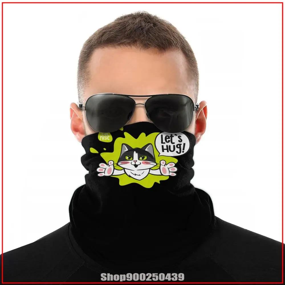 Бандана-Бандана Cat Let's Hug шарф-бандана сделай сам размеры пояса бандана Шейная