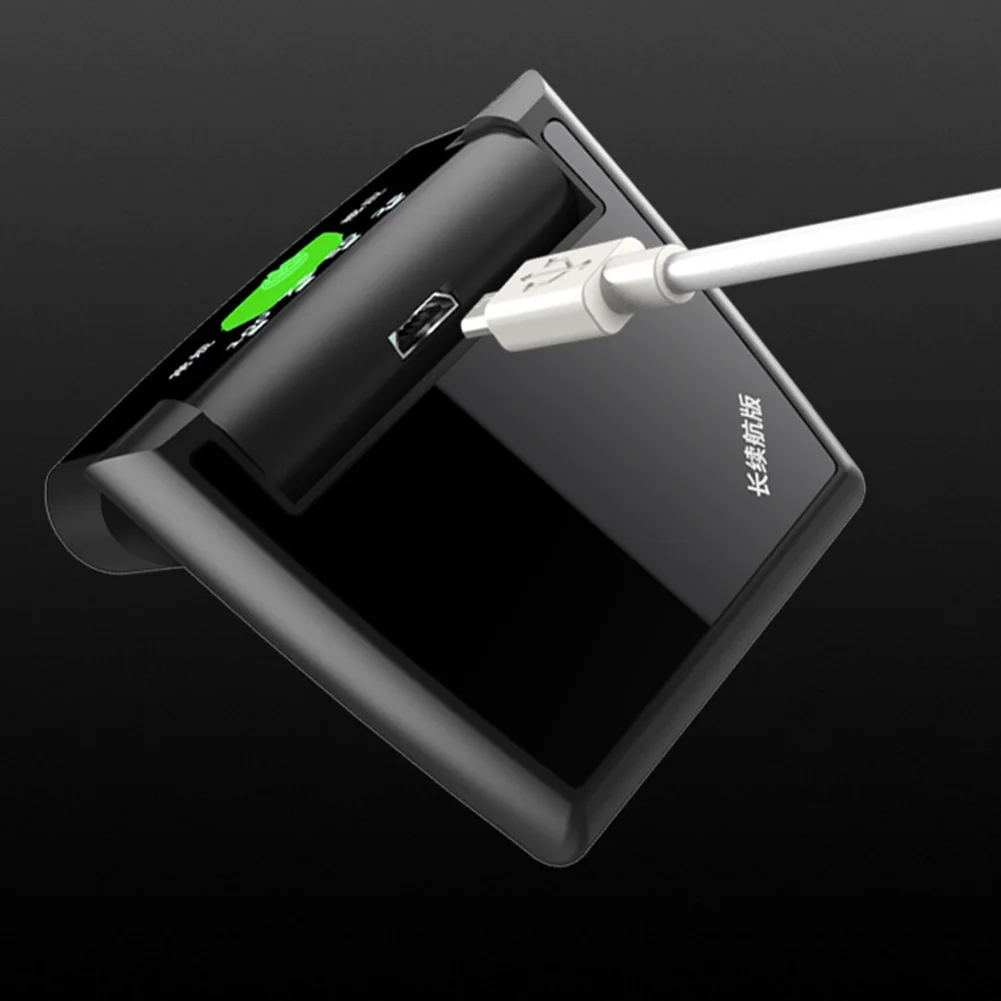USB Перезаряжаемый датчик для езды на велосипеде 6 светодиодный светильник с клипсой на шляпе для ночной рыбалки вращающийся наружный дисплей с батареей для кемпинга яркий Головной фонарь