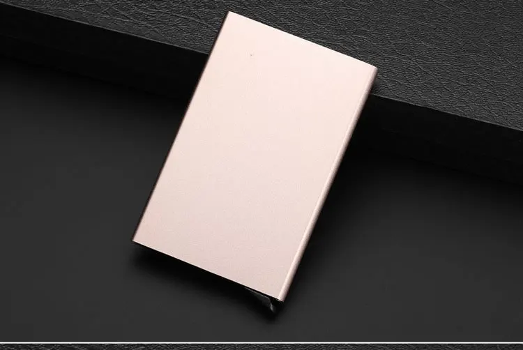 KUDIAN BEAR RFID защита кредитный держатель для карт алюминиевый брендовый чехол для визиток антимагнитный металлический кошелек держатель BIH119 PM49
