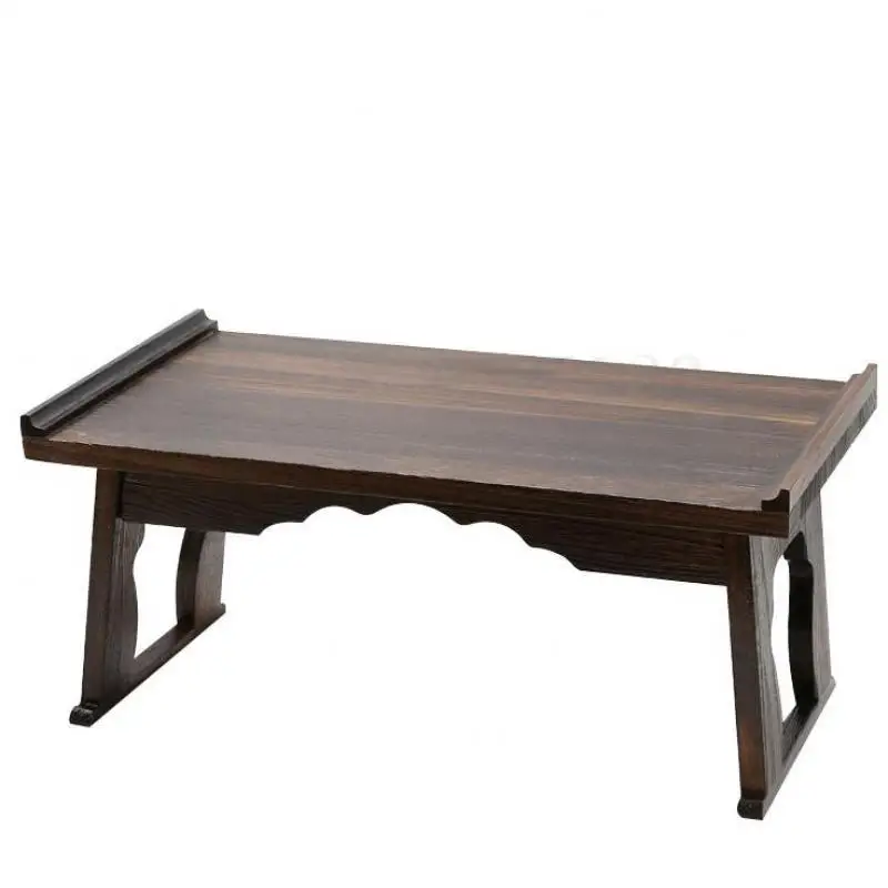 Japanese Solid Wood Bay Window Computer Desk Bed Dormitory Folding