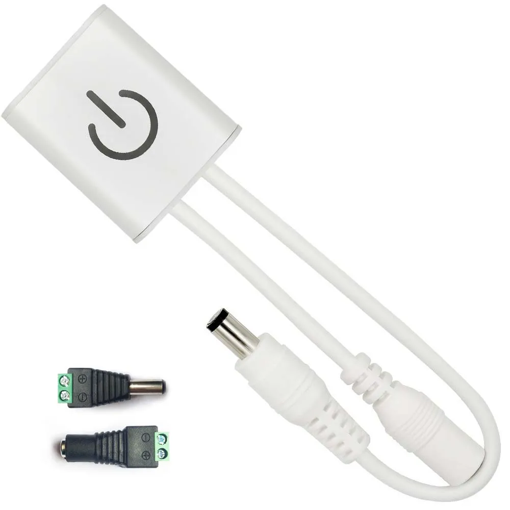 DC 12V 24V 3A полный металлический корпус сенсорный экран Управление светодиодный диммер 5050 3528 одиночный цветной led полосы управления Лер с памятью