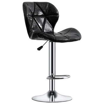 

Bar Chair Modern Backrest High Bar Table Stool Simplicity Originality Artificial Leather Cadeira bar furniture