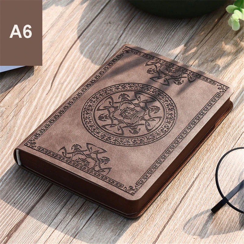 

Portable Mini Pocket Work Creative Record Book Vintage Pattern Leather Notebook Diary Notepad Stationery Gift Traveler Journal
