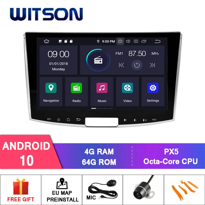 WITSON Android 10 0 автомобильное радио GPS для VW PASSAT B7/ CC IPS экран 4 Гб RAM + 64 ROM 3G/WIFI DSP DAB