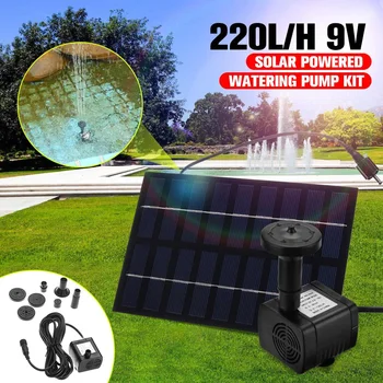 

9V/1.8W Solar Power Floating Fountain Water Pump Brushless Motor Solar Fountain for Garden Pool Garden Solar Decorative Fountain