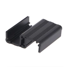 DIY Экструдированный Электронный проект алюминиевый корпус Чехол черный 40x25x25 мм