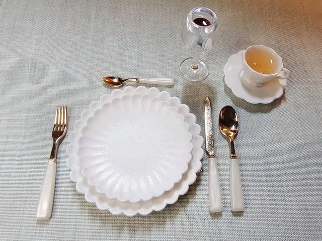 1:6 doll house mini model furniture accessories  Eight-piece kitchen utensils（The handle can be removed and replaced） 2