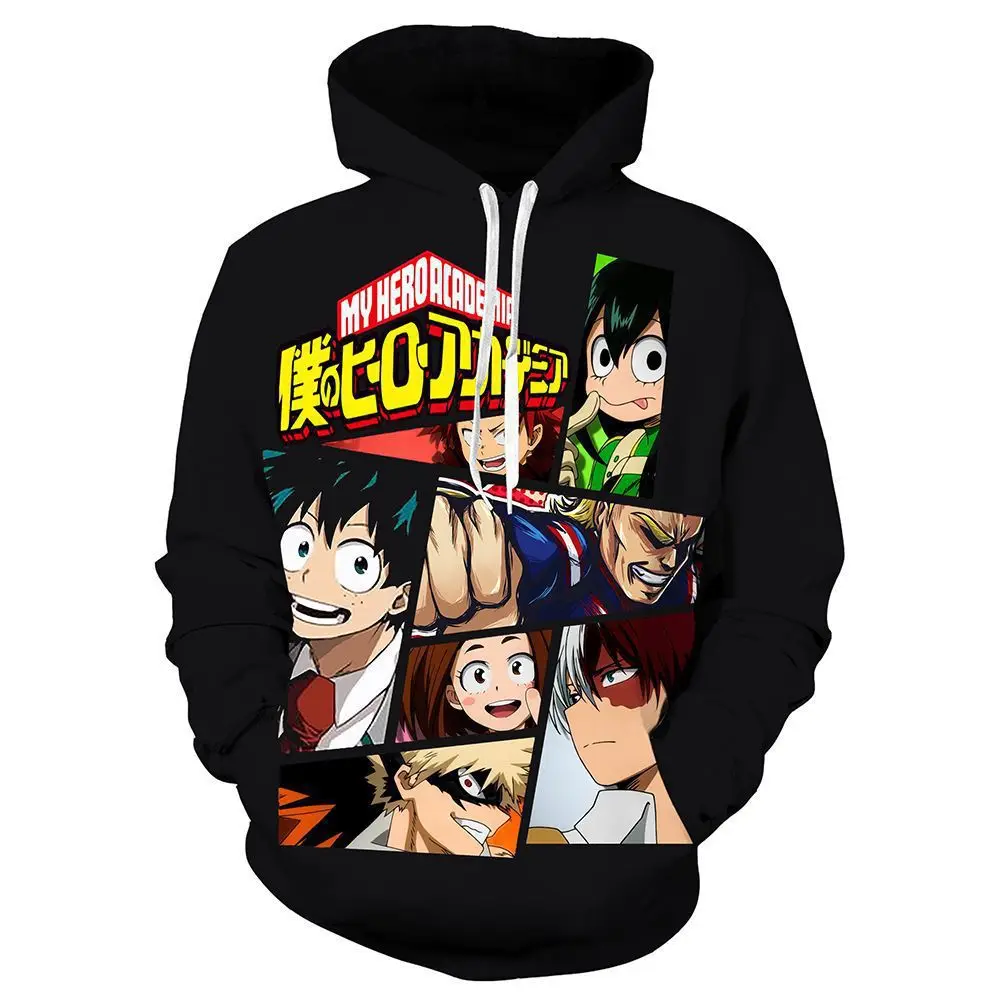 Shouto Todoroki Katsuki Bakugo Hoodies My Hero Academi Cosplay Costume Izuku Midoriya Uniform 3D printed Zip-up for Men Women - Цвет: A17