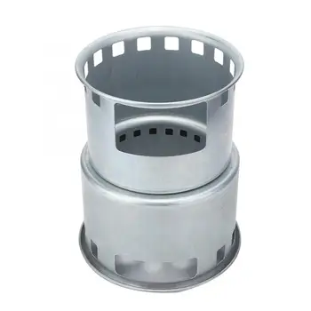 

New BBQ Grill Outdoor Portable Stainless Steel Wood Burning Stove Windproof Camping Picnic Stoves Home Park Use BBQ Tools