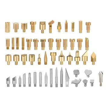 

New 53 Pcs Soldering Iron Set Wood Burning Tool Engraver Set Pen Kit Extra Tips