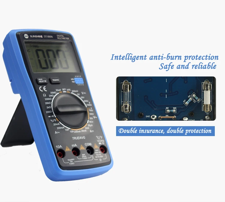 Цифровой мультиметр SUNSHINE DT-890N высокоточная Автоматическая дальность мультиметр точность и стабильный тестер