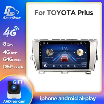 

Prelingcar Android 10 For Toyota Prius 2010 2011 2012 2013 Car Radio Multimedia Video Player GPS Navigation NO DVD 2 Din 4G 64G