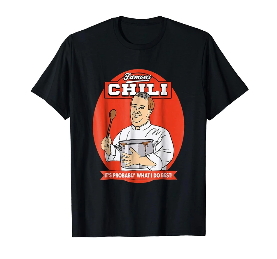 Знаменитая черная футболка с надписью Chili This That I Do Best Funny Kevin The Office дышащие топы |