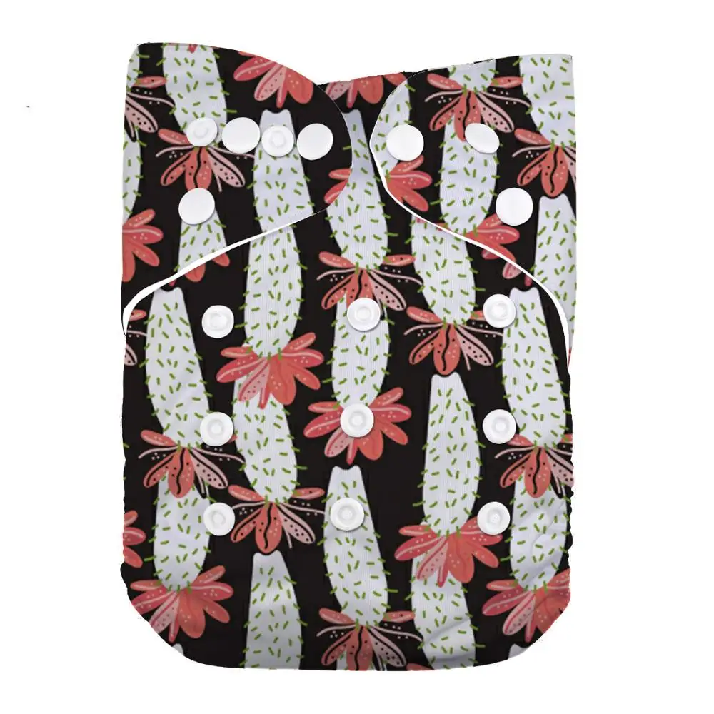 

LilBit Baby New Printed Design Reusable Washable One Size Cloth Diaper