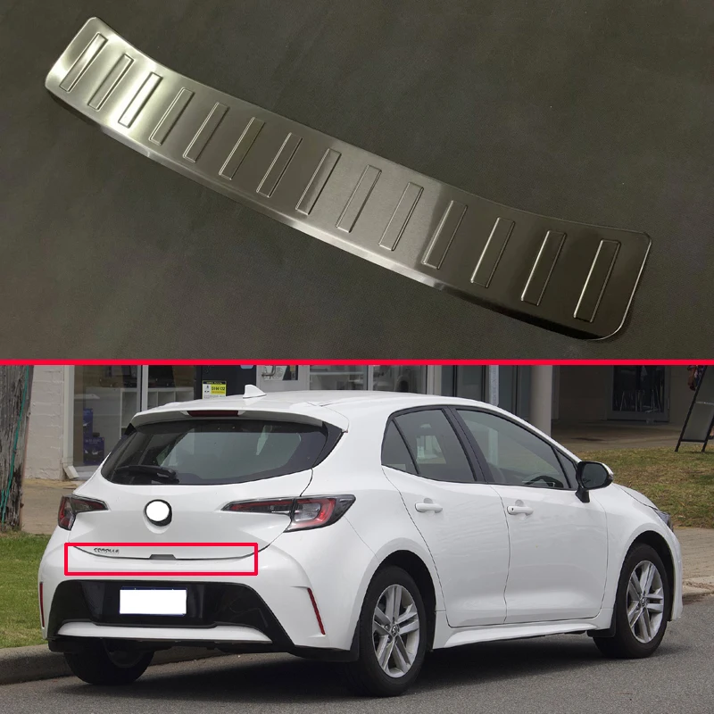 Для 2019 2020 Toyota Corolla E210 Sport Hatchback Auris защитный задний бампер из нержавеющей стали