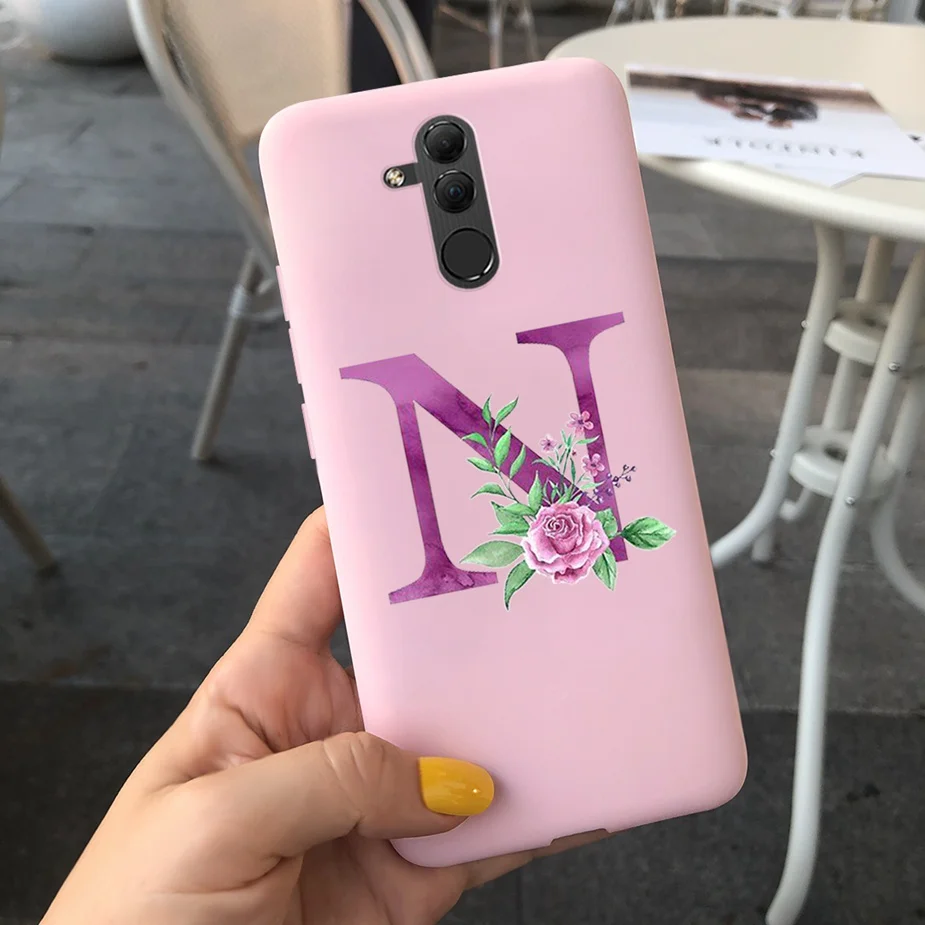 Cute Silicone Letter Phone Case - Soft Protective Cover