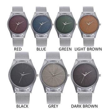 

Women Men Classic Quartz Watch Alloy Mesh Band Round Dial Sports Watch Gifts TY53