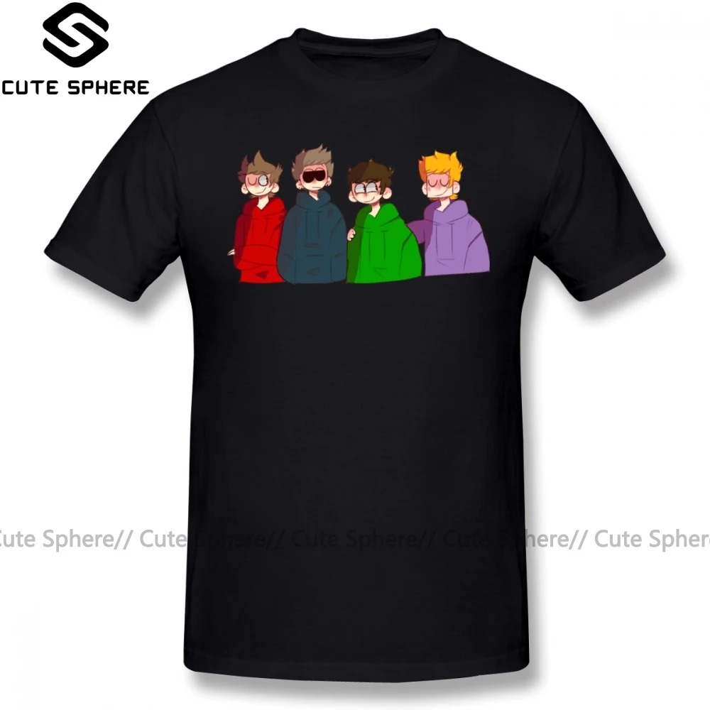 Футболка Eddsworld футболка мужская Милая Модная хлопковая с коротким рукавом и