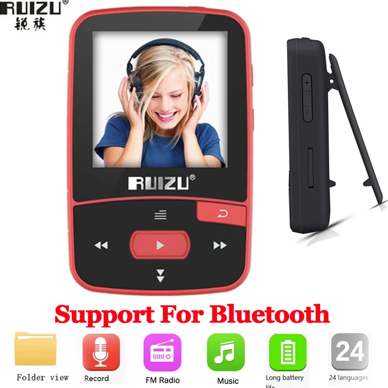Player para a Execução do Esporte Música de Vídeo Mp4 e Mp3 fm com Bluetooth Rádio Txt Mini Portátil Áudio Alta Fidelidade Lecteur mr mp 3 4 - Image 2