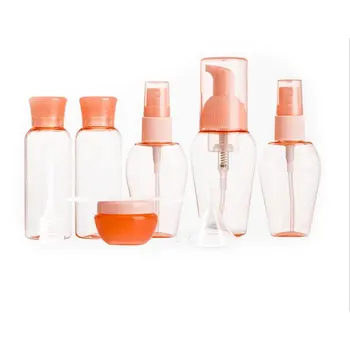 

6PCS/SET Flexible Easy to squeeze Silicone Travel Bottle Facial Cleanser Shampoo Bath Bottles Container Leak-proof