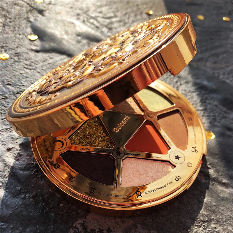 GUICAMI Lucky Coin тени для век Pallete Sunrise телесного цвета матовые макияжа Палитра