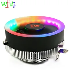 Ventilador de CPU de ordenador RGB, disipador térmico de 3 pines, radiador para Inter LGA 775 1366 1156 AMD AM2 AM4 PC