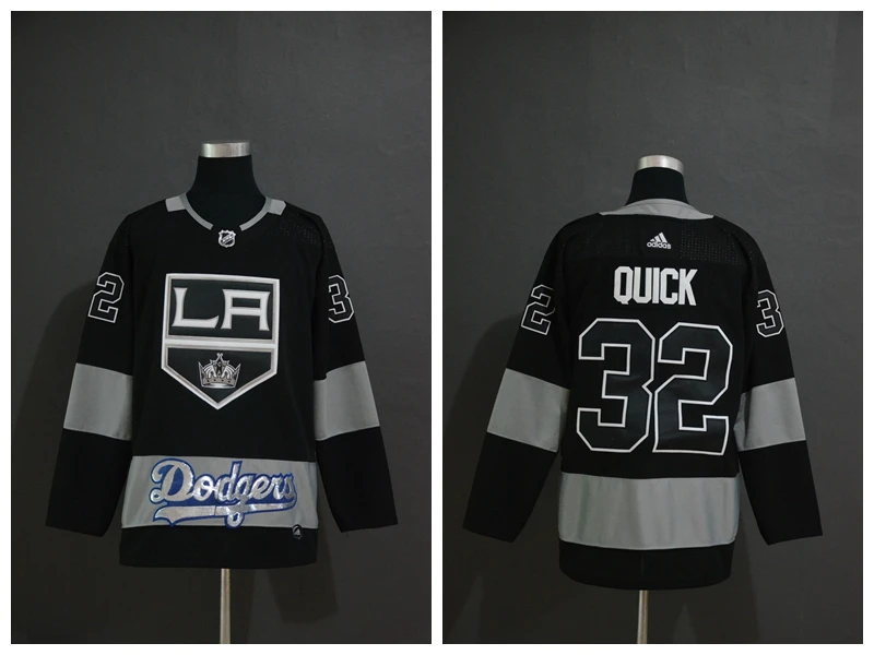 All stitch Los Angeles Anze Kopitar Jonathan Quick Jeff Carter Drew Doughty jerseys - Цвет: Золотой