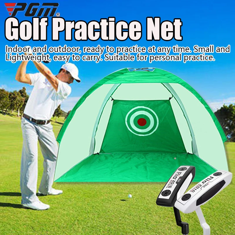 Foldable Golf Hitting Cage Training Aids Indoor Outdoor Sport Golf Cage