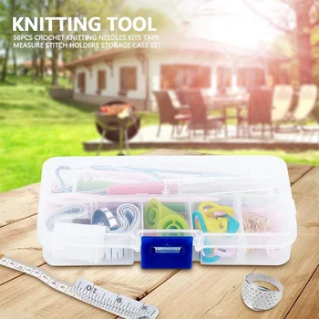 

Useful Variety Of Tools Knitting Sewing Tools Kit Crochet Needle Hook Accessories Supplies With Case