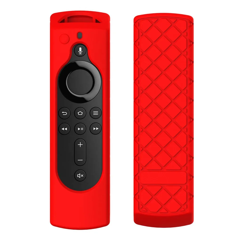 Красный Для Amazon Fire tv Stick 4K tv Stick дистанционный силиконовый чехол Защитный чехол для кожи чехол для дистанционного управления Чехлы для домашней автоматизации - Цвет: Красный