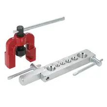 6 Dies Tubing Pipe Flaring Tools Set Kits Woodworking Metal Extension Tools 3/16-5/8 Air Brake Line Flaring Tubes