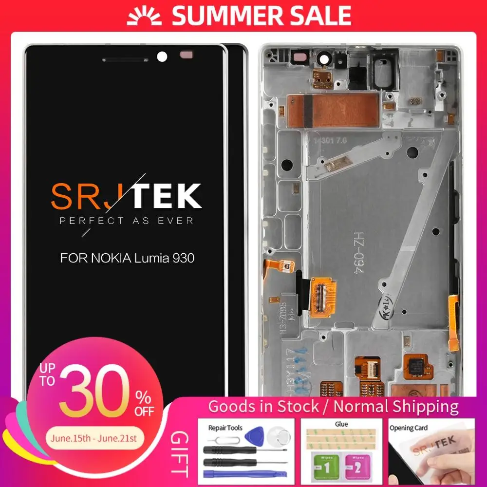 Оригинальный AMOLED 5 0 &quotLCD для NOKIA Lumia 930 ЖК дисплей сенсорный экран дигитайзер