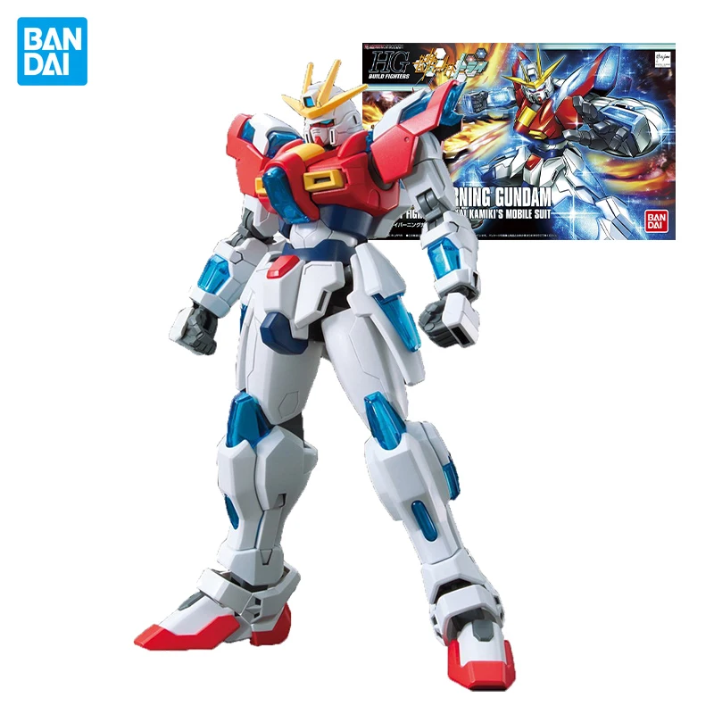 Bandai оригинальная модель Gundam HG HGBF 028 1/144 попробуйте горящий костюм Аниме фигурки