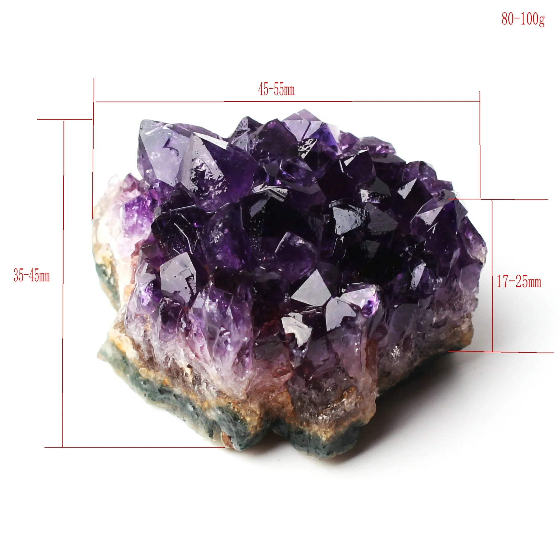 1 шт. Натуральный Необработанный аметист кварц Жеода Друза Кристалл кластер